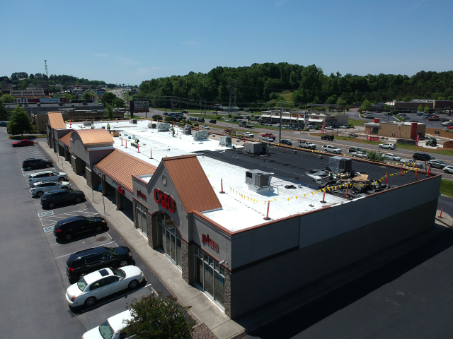 Knoxville commercial roofing project