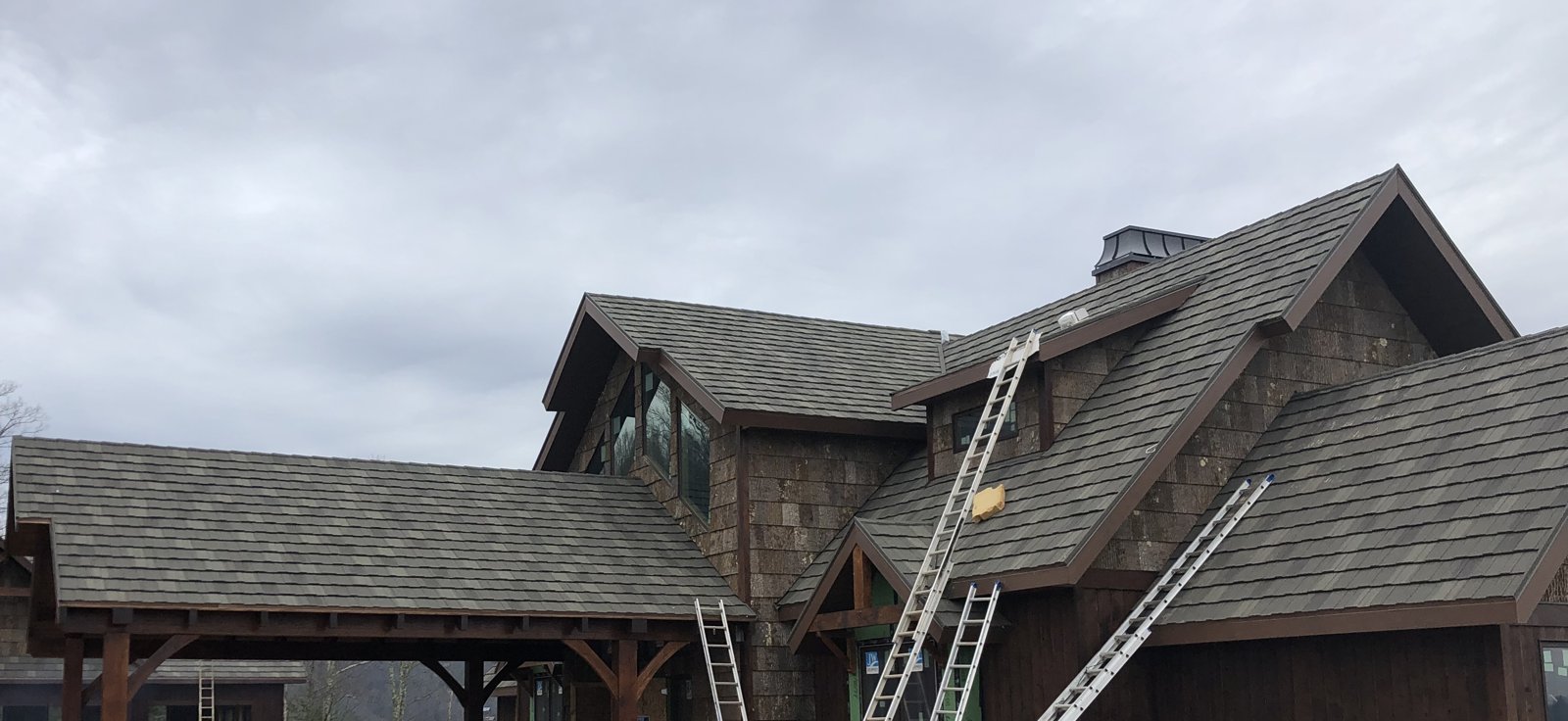 DECRA Shake XD stone-coated steel roof installed in Wears Valley, TN by McGuire Roofing