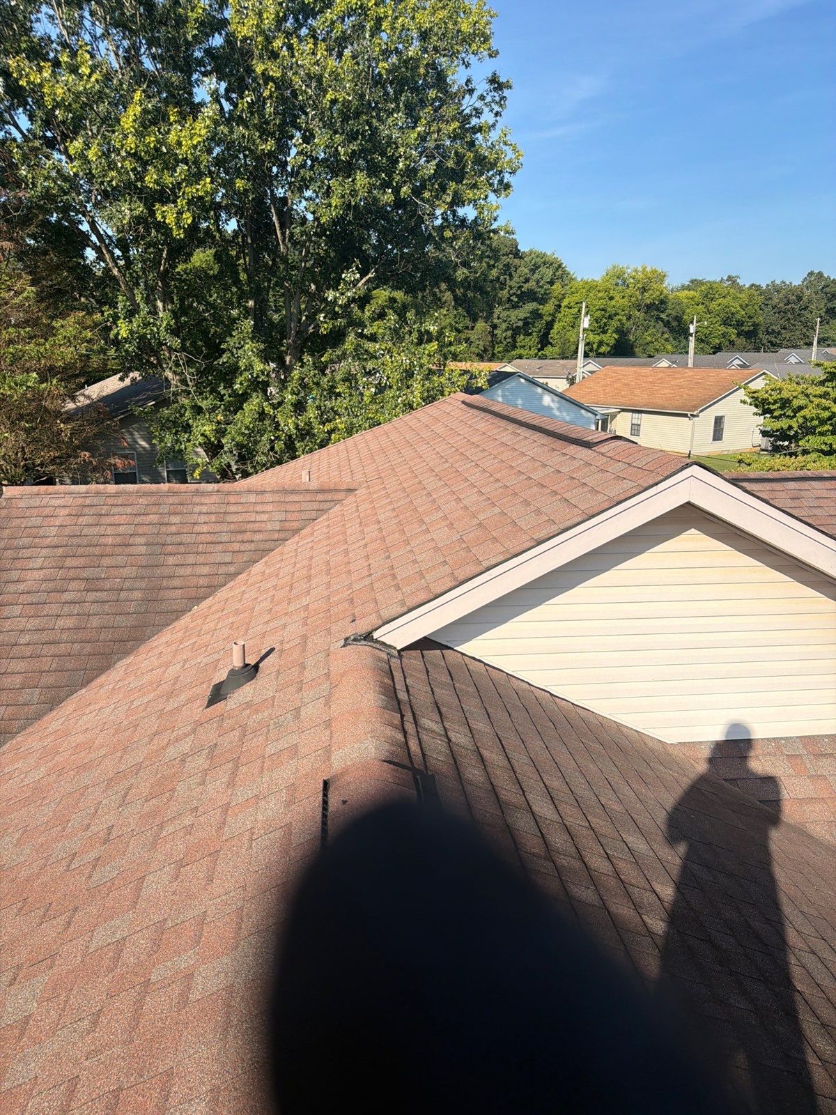 Roofing project in progress in Alcoa, TN by McGuire Roofing