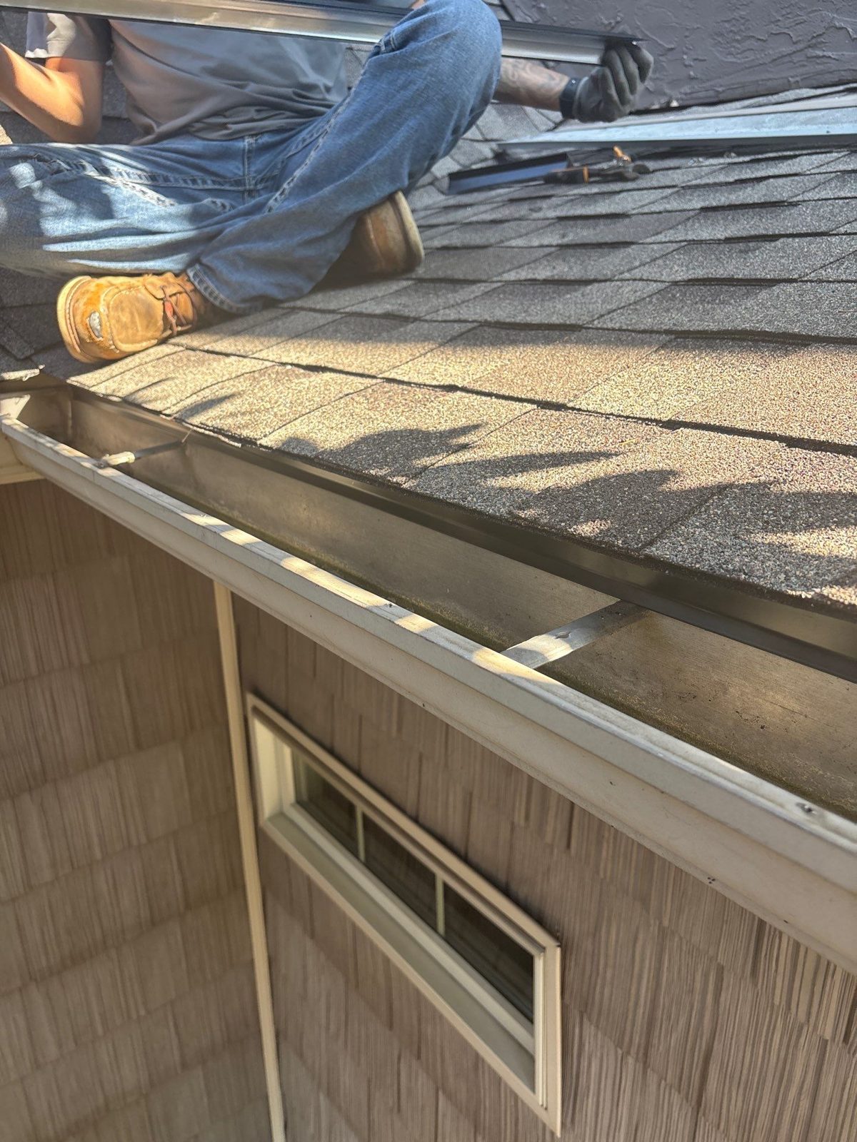 Roofing project in progress in Clinton, TN by McGuire Roofing