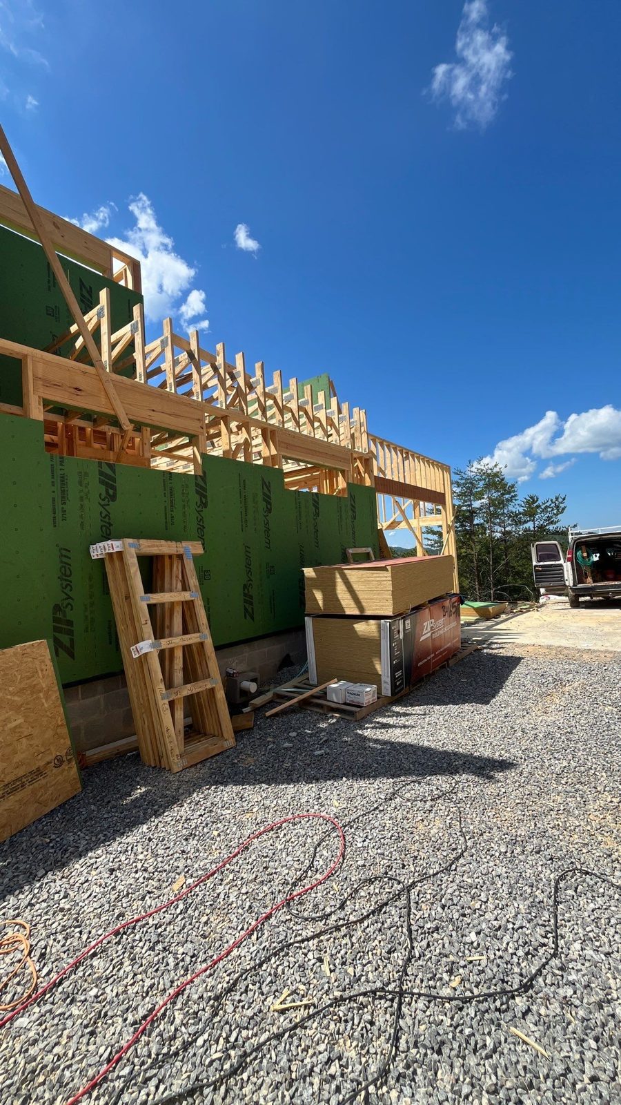 Roofing project in progress in Sevierville, TN by McGuire Roofing