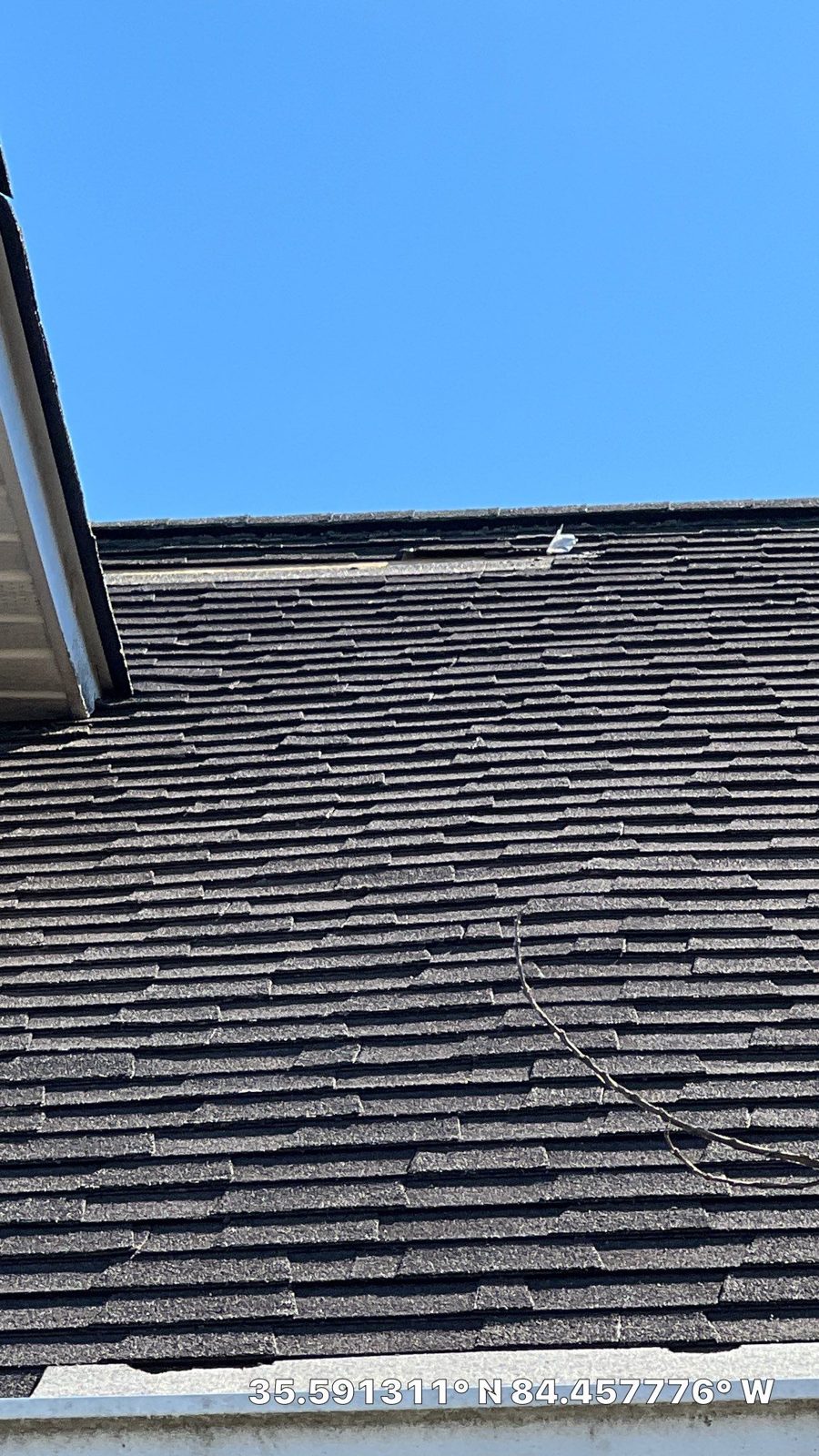 Roofing project in progress in Sweetwater, TN by McGuire Roofing